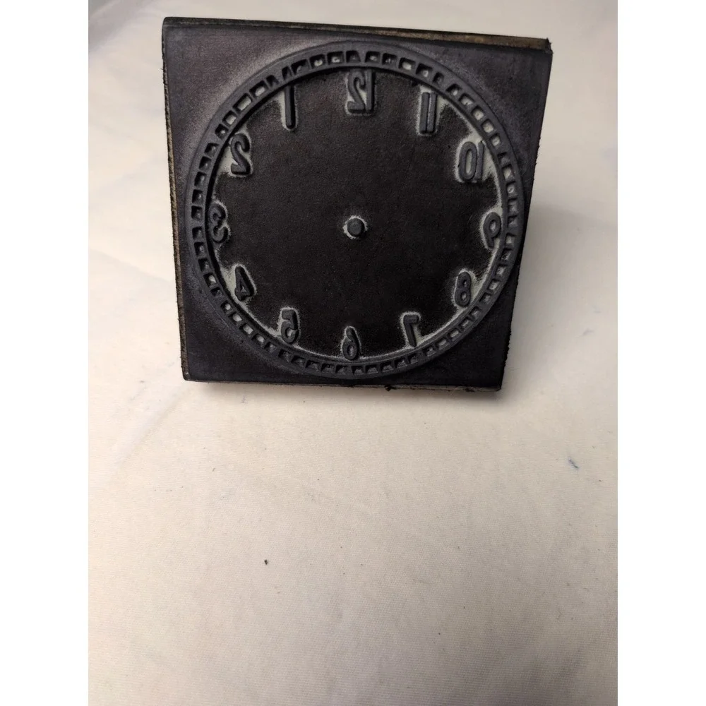 Vintage Center Enterprises Learn To Tell Time Clock Rubber Stamp Set Teacher Hom